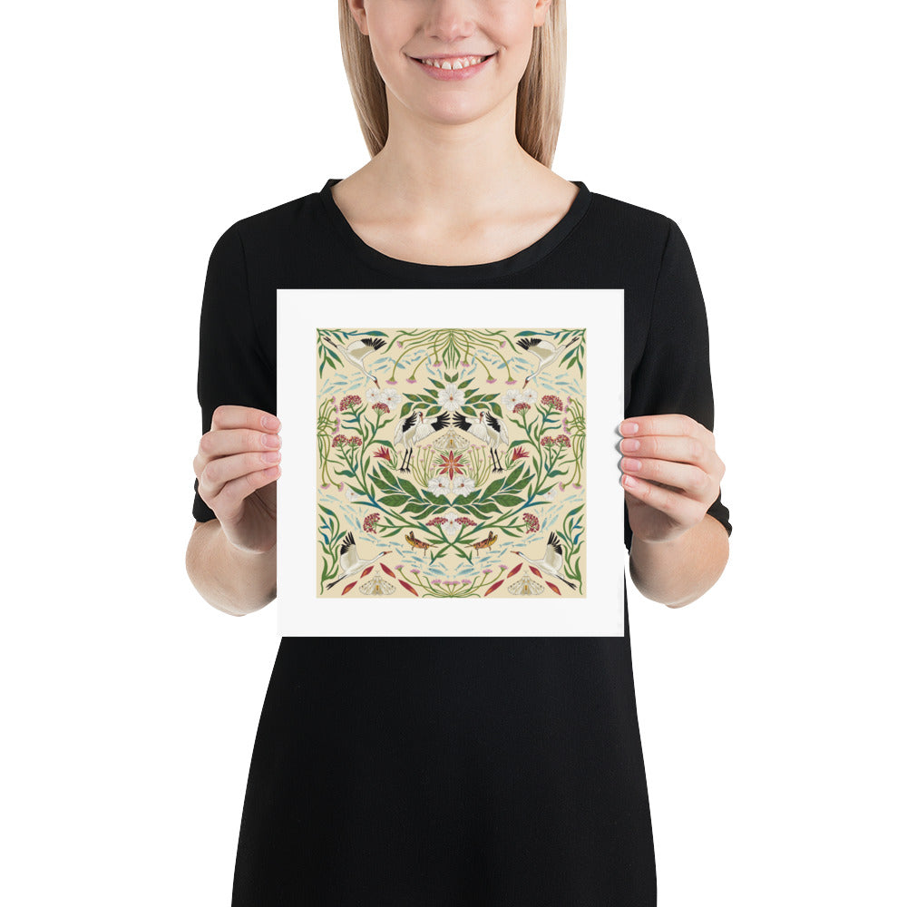 Save the Cranes Art Print