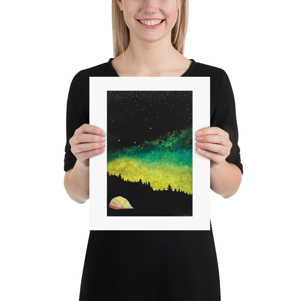 Camping Under the Stars Art Print