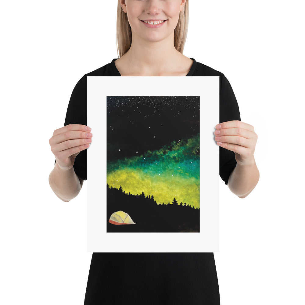 Camping Under the Stars Art Print